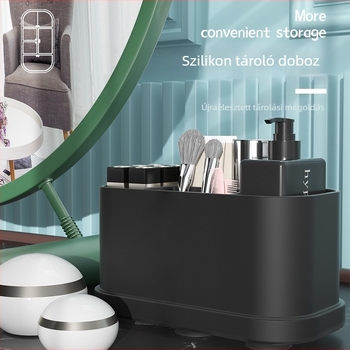 Asztali tárolódoboz, modell G217, szilikon kivitel, 18 L kapacitás, modern minimalista dizájn