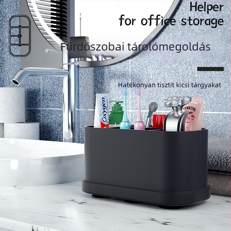 Asztali tárolódoboz, modell G217, szilikon kivitel, 18 L kapacitás, modern minimalista dizájn