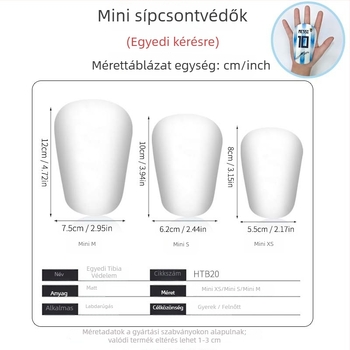 Gyerekeknek mini futball sípcsontvédő vastag belső betéttel, PU anyag, testre szabható