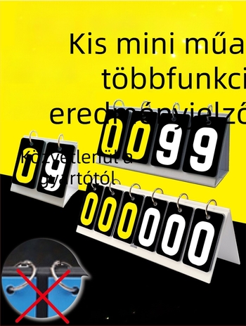 Pontozó tábla - PVC anyag; testreszabható; alkalmas asztali tenishez és biliárdhoz; Jade valley márka