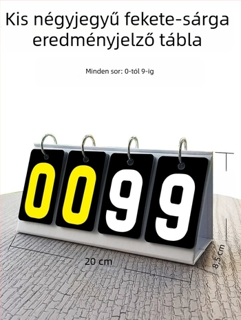 Pontozó tábla - PVC anyag; testreszabható; alkalmas asztali tenishez és biliárdhoz; Jade valley márka