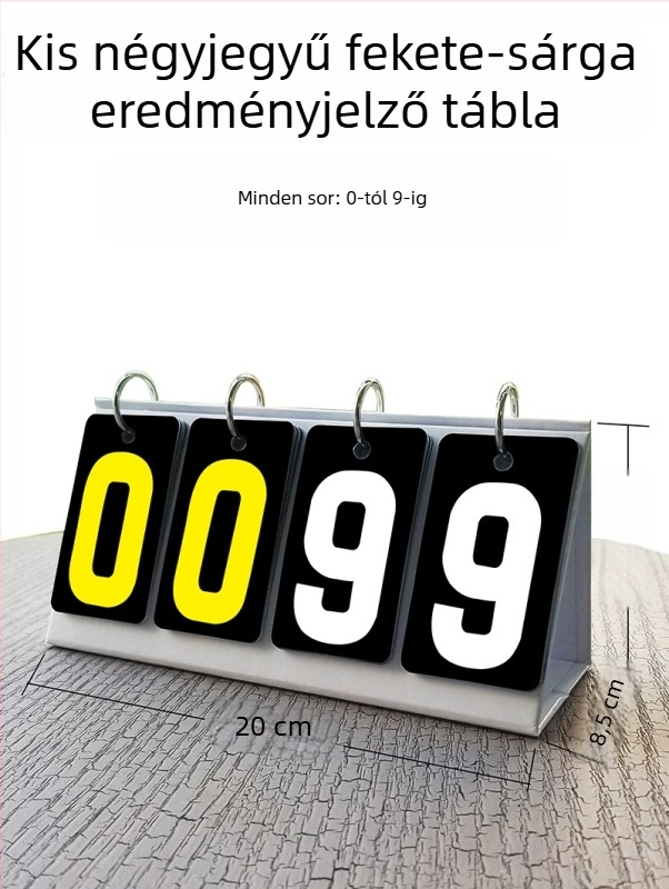 Pontozó tábla - PVC anyag; testreszabható; alkalmas asztali tenishez és biliárdhoz; Jade valley márka