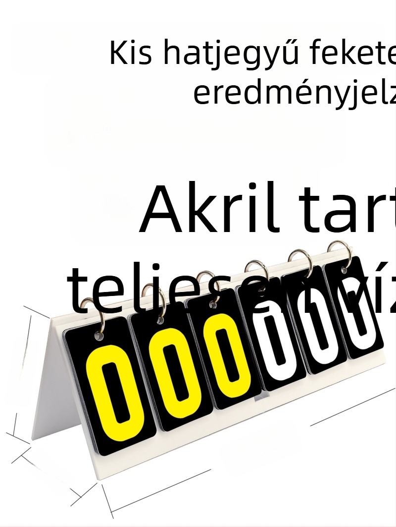 Pontozó tábla - PVC anyag; testreszabható; alkalmas asztali tenishez és biliárdhoz; Jade valley márka