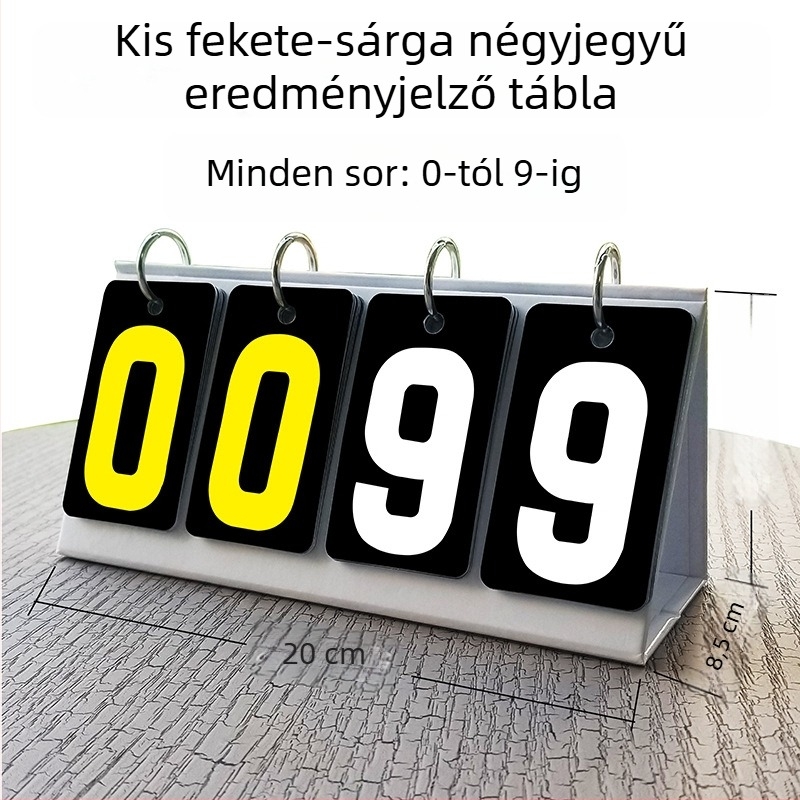 Pontozó tábla - PVC anyag; testreszabható; alkalmas asztali tenishez és biliárdhoz; Jade valley márka