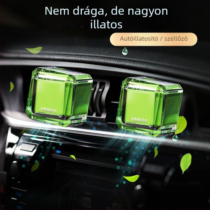 Autó aromaterápiás ventillátoros klipsz Freesia illattal — aromatizálás és szageltávolítás, levegőnyílásba szerelve, 61-90 tartam