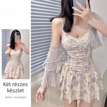 Egy darabos UV-védett női fürdőruha, tejillatú illattal, hasi fedés és karcsúsító hatás, nyaraláshoz a tengerparton, kiváló minőség