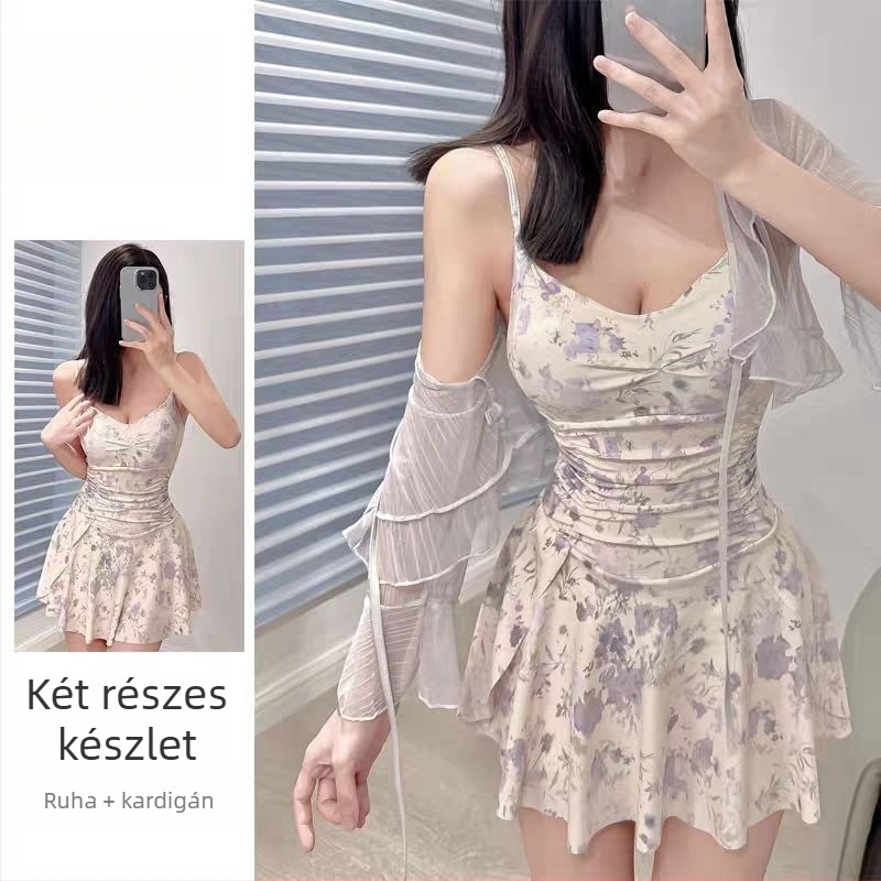 Egy darabos UV-védett női fürdőruha, tejillatú illattal, hasi fedés és karcsúsító hatás, nyaraláshoz a tengerparton, kiváló minőség