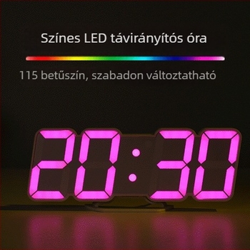 Li&Tai ébresztőóra, LED számlapos kijelző, hőmérő, örök naptár, visszaszámlálás, páratartalom-mérés