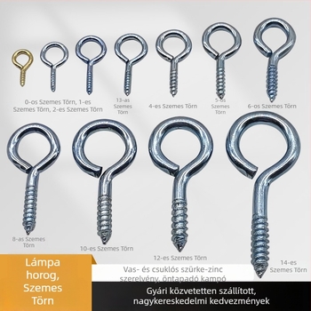 Cup hook bővítő csavarral — ötvözet, önmetsző horog, modern minimalista stílus ruhákhoz és sapkákhoz