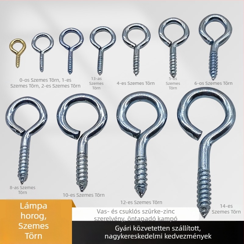 Cup hook bővítő csavarral — ötvözet, önmetsző horog, modern minimalista stílus ruhákhoz és sapkákhoz