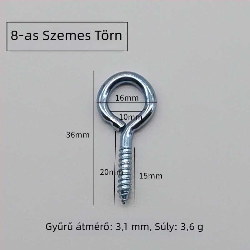 Cup hook bővítő csavarral — ötvözet, önmetsző horog, modern minimalista stílus ruhákhoz és sapkákhoz