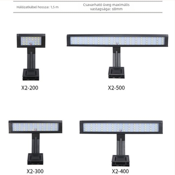 LED akváriumi csíptetős lámpa - műanyag test, világítás, márka Small cylinder, tömeg 300–500 g