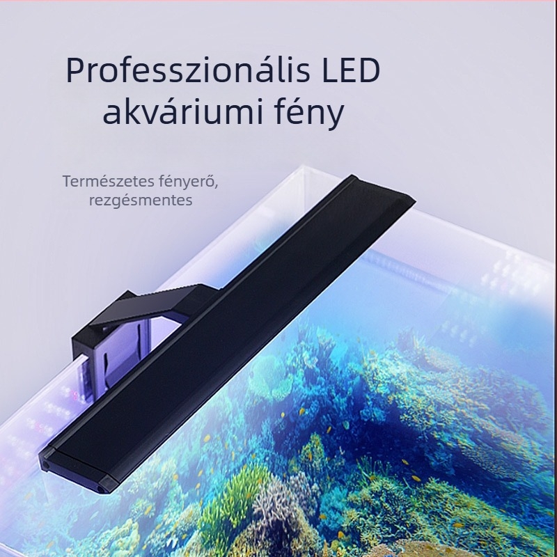 LED akváriumi csíptetős lámpa - műanyag test, világítás, márka Small cylinder, tömeg 300–500 g