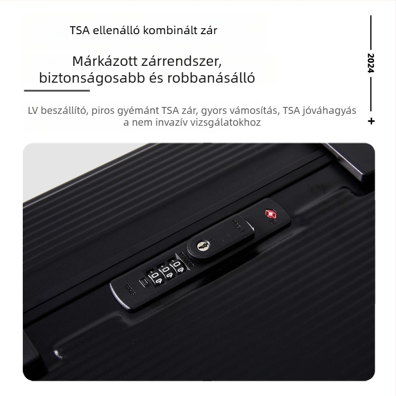 Fényképezőgép utazótáska flip-top nyitással; polikarbonát; vízálló; TSA zár