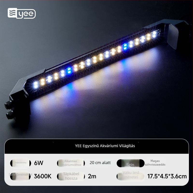 Yee PVC LED Akváriumi Világítás Növényekhez, 6W, 1 kg, kiegészítő fény
