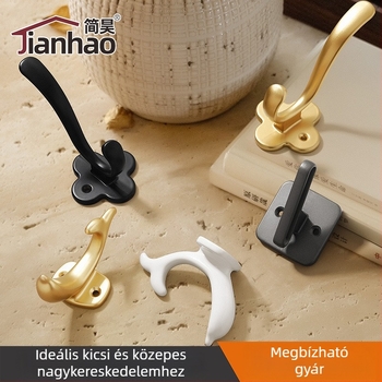 Delfin alakú ruhakapó alumínium ötvözetből, modern minimalista stílusú gardróbhoz, modellek 907–909, felületi bevonat spray festéssel, Jian Hao