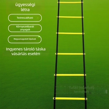 Futball- és kosárlabda agilítási létra – PP anyag, modell TS10910, testreszabható, alkalmas futballra, kosárlabdára, röplabdára