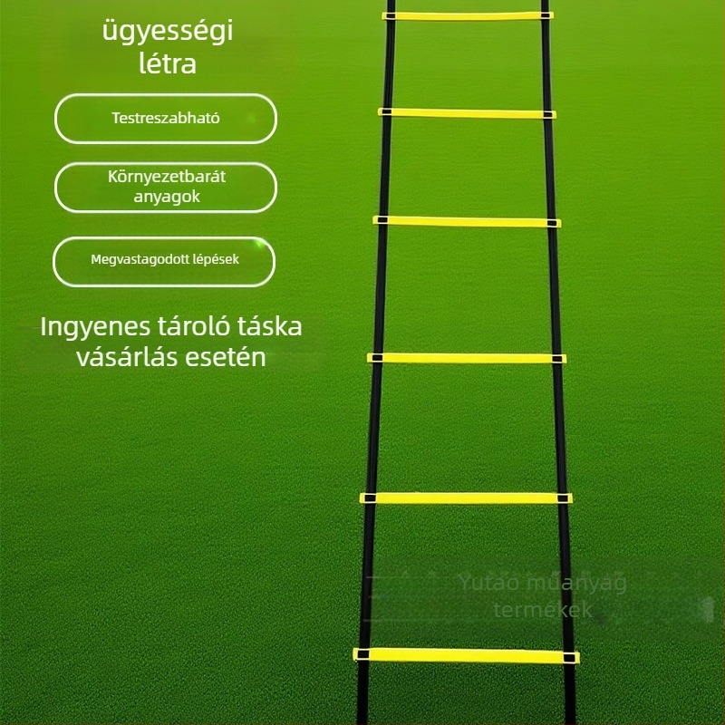 Futball- és kosárlabda agilítási létra – PP anyag, modell TS10910, testreszabható, alkalmas futballra, kosárlabdára, röplabdára