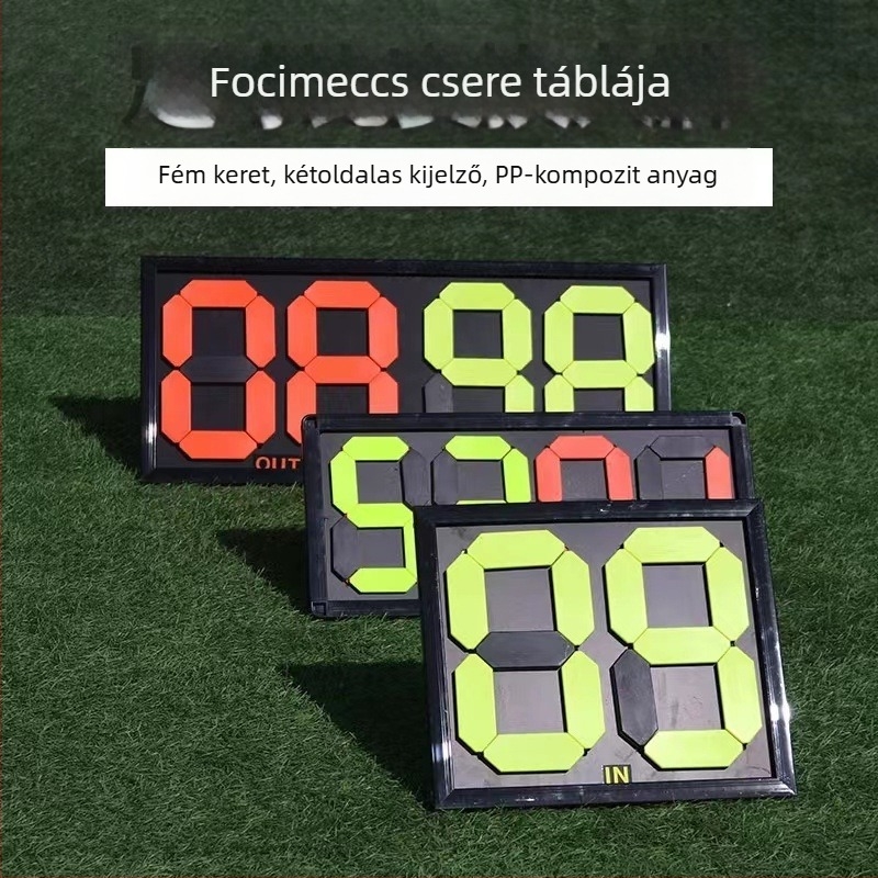Futballcsere tábla és eredményjelző – ABS edzéssegéd