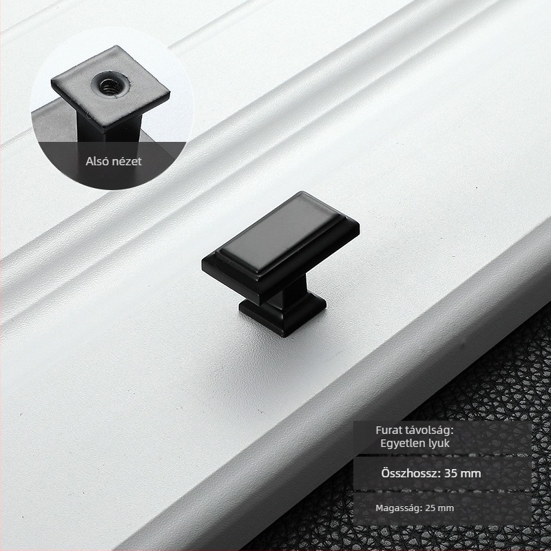 Szekrényajtó fogantyú (modern minimalista stílus, cinkötvözet, elektroplatírozás, modell PZ6604, ajtókhoz és fiókokhoz)