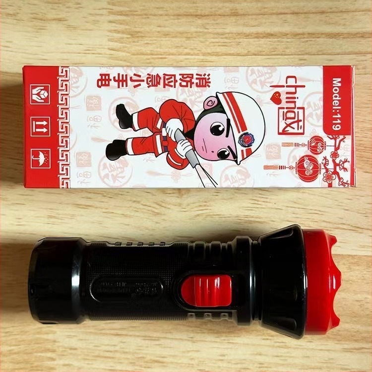 LED vészfény zseblámpa kézi töltéssel, 100–240 lm, 1 W, 400 mAh, ABS ház
