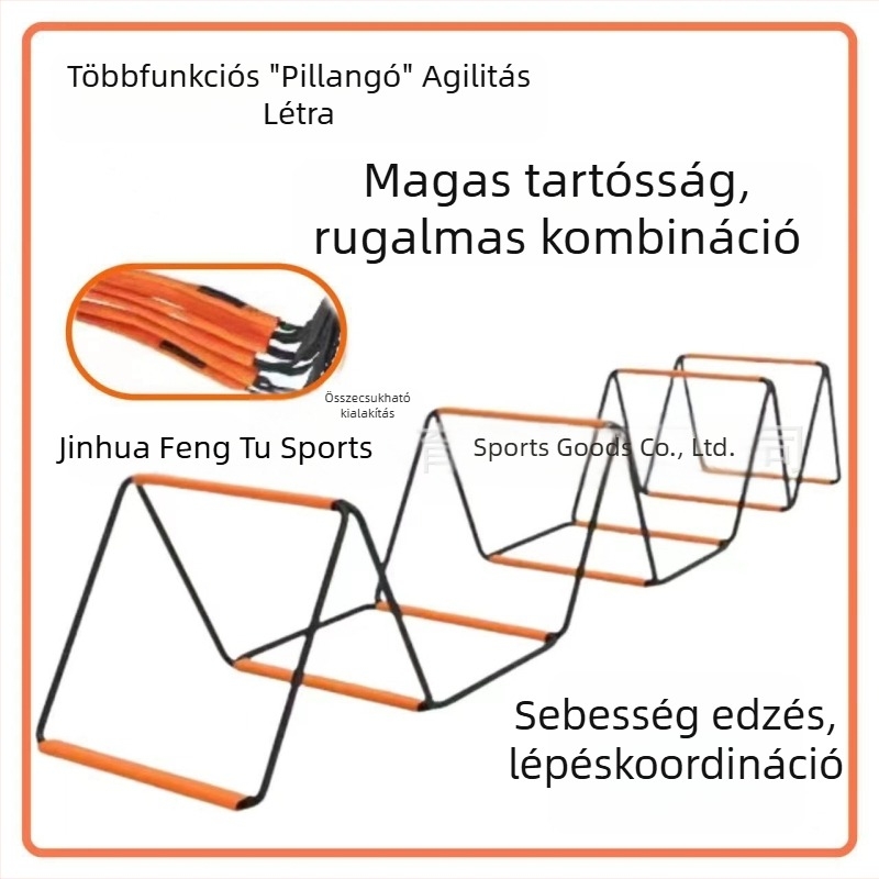 Multifunkcionális pillangó gyorsasági létra összecsukható dizájnnal, acél szerkezet, gyermekek edzéséhez
