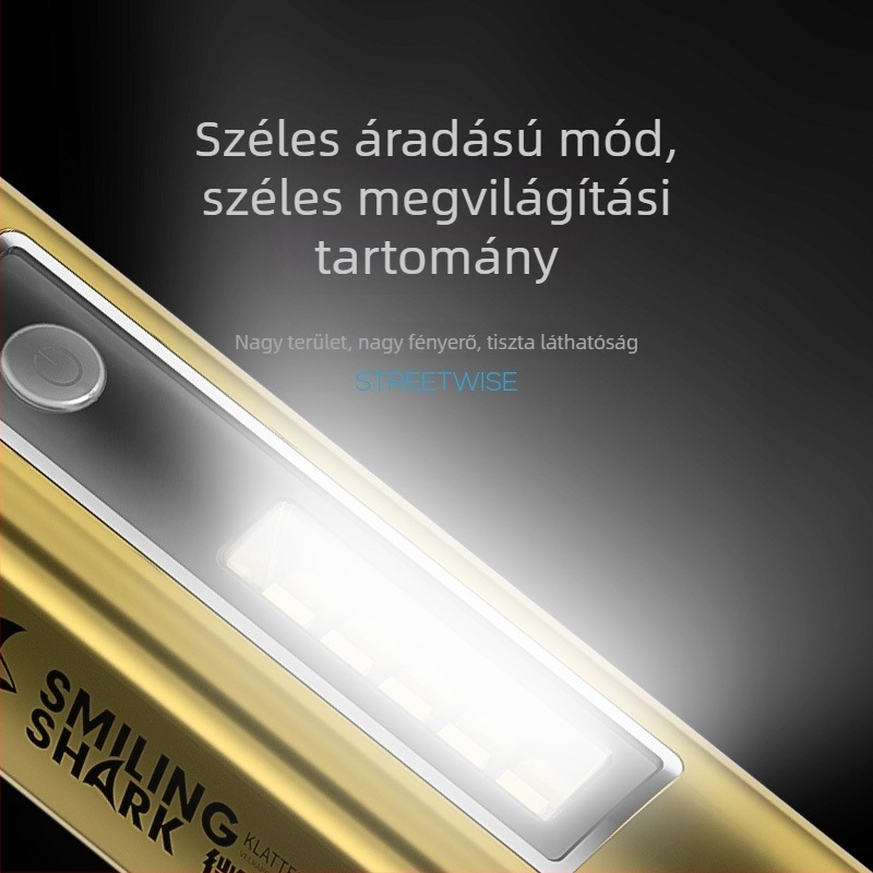 Kültéri ABS műanyag zseblámpa, hordozható LED világítás, ultra fényes mini kempinglámpa fix fókuszú