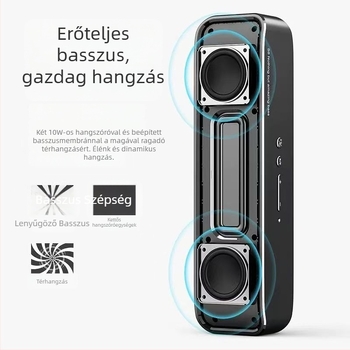 S8 Bluetooth hangsugó asztali számítógépekhez, kiváló hangminőség és mély basszus