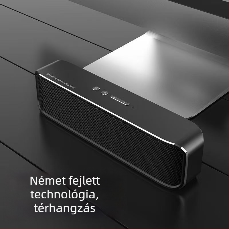S8 Bluetooth hangsugó asztali számítógépekhez, kiváló hangminőség és mély basszus