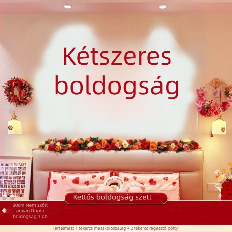 Esküvői szobadekorációhoz ajándékdoboz — rozsdamentes acélból; készlet pár új otthonának berendezéséhez; minta: más