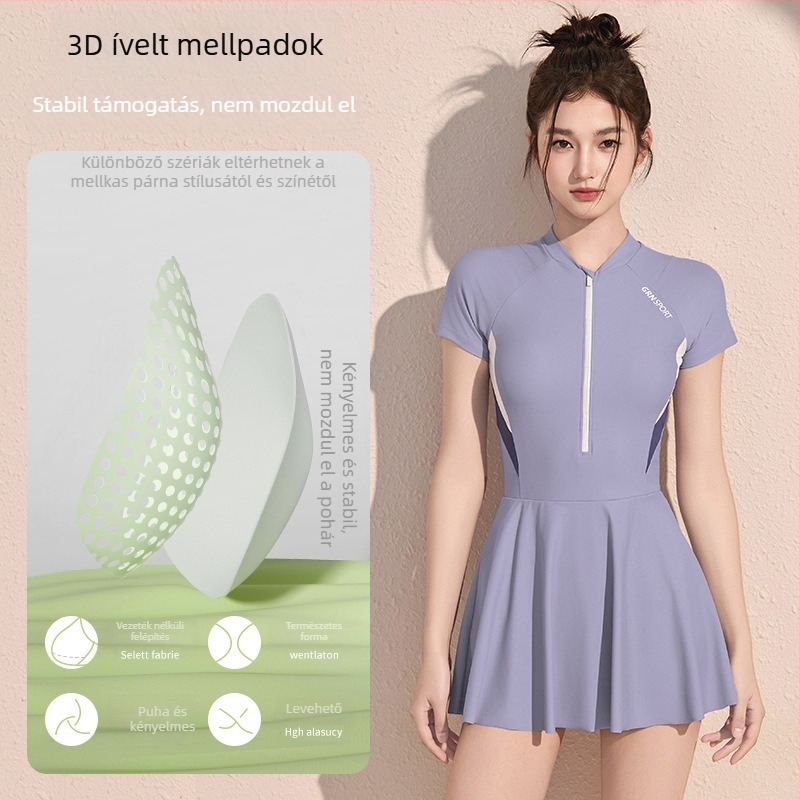 Női egyrészes fürdőruha, melltartóbetéttel, acélcső nélkül, nylon 85%, bélés poliészter, 400 g