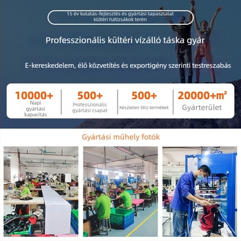 Kültéri vízálló hátizsák merüléshez, úszáshoz és horgászathoz | TPU anyag, vízálló szövet, uniszex, egyszerű stílus