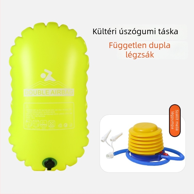Kétlégzsákos úszótáska, vízálló sporttáska, PVC, koreai stílus, logó nyomtatás, Rainguard, kapacitás 5-15-20