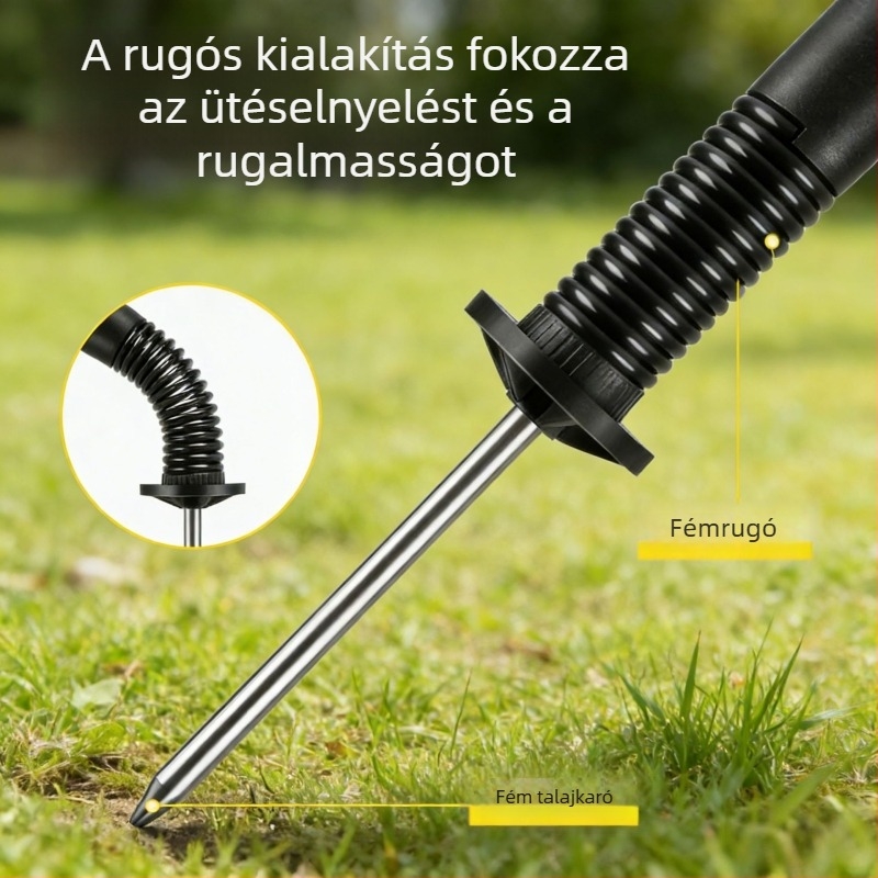 MAICCA Futball és kosárlabda-edzés akadályos oszlopok — rugós, földbe süllyeszthető kültéri akadályok kígyó alakban