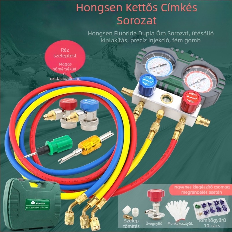 HS-S60-101-A Diaphragma nyomásmérő autóklímához és R134A hűtőközeghez