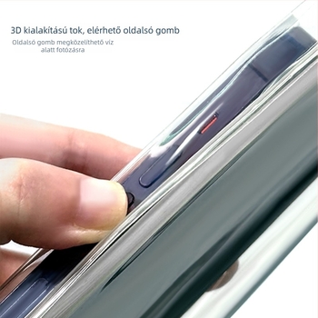 Vízálló TPU telefon tok 3D átlátszó tokkal, búvárkodáshoz és szabadtéri tevékenységekhez, logó testreszabható