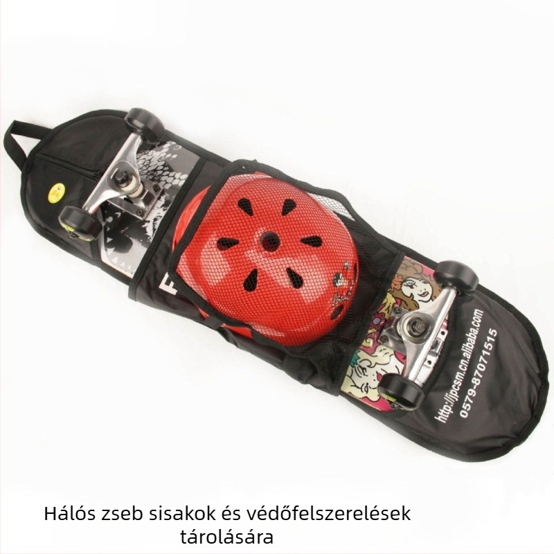 Pro-Tech professzionális hosszúdeszka, Oxford anyag, skateboard hátizsák