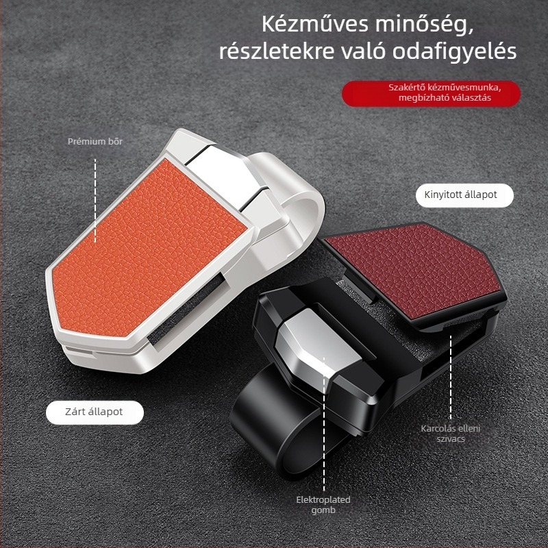 PU bőr autó szemüveg klipe - többfunkciós napszemüveg tároló az autó belsejében, testreszabható