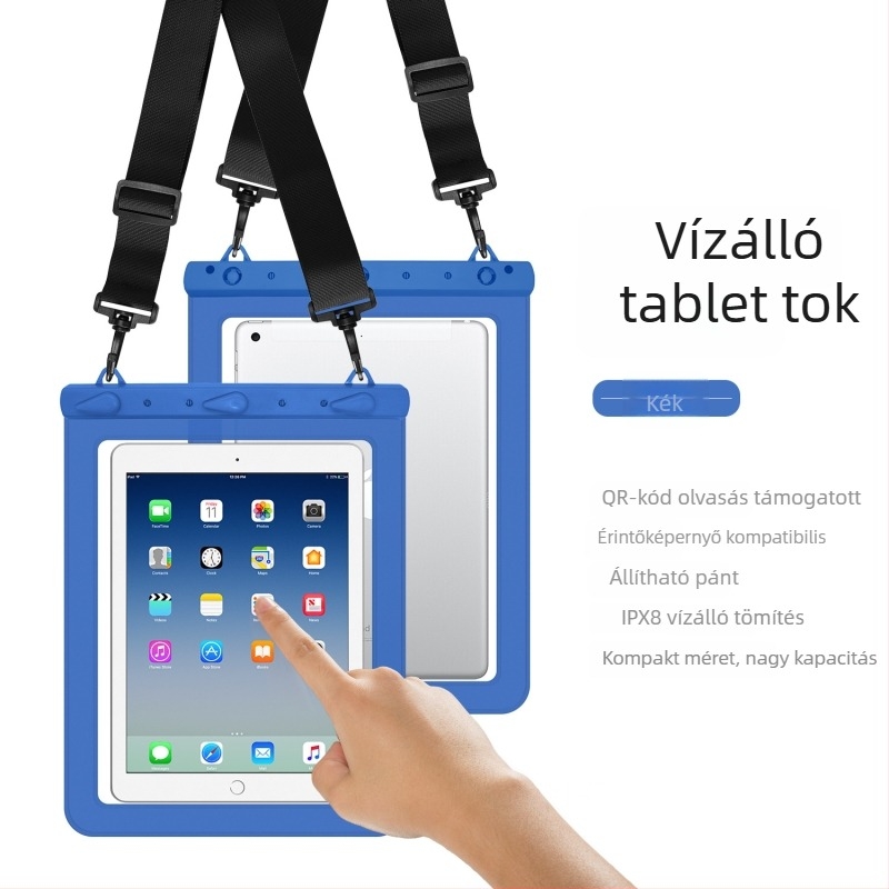 Tabletta PC vízálló válltáska kültéri használatra — PVC+ABS, vízálló szövet, PVC vastagsága 30C, testreszabás és logónyomtatás
