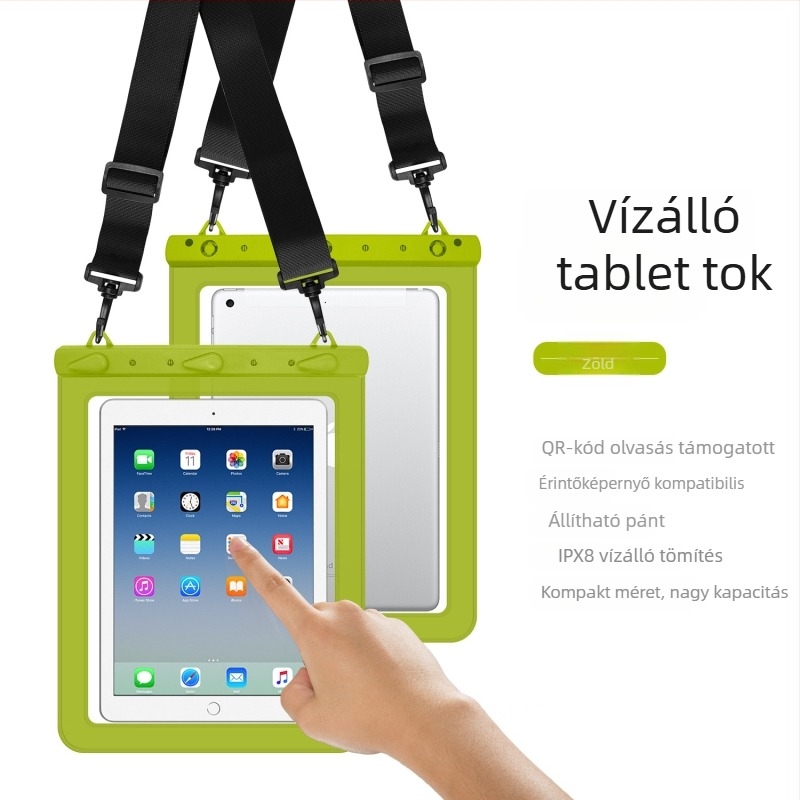 Tabletta PC vízálló válltáska kültéri használatra — PVC+ABS, vízálló szövet, PVC vastagsága 30C, testreszabás és logónyomtatás