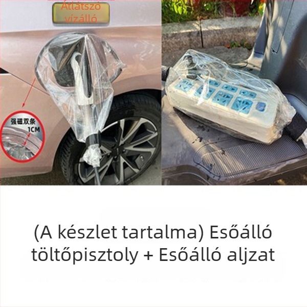 Esővédő burkolat EV töltőcsatlakozóhoz