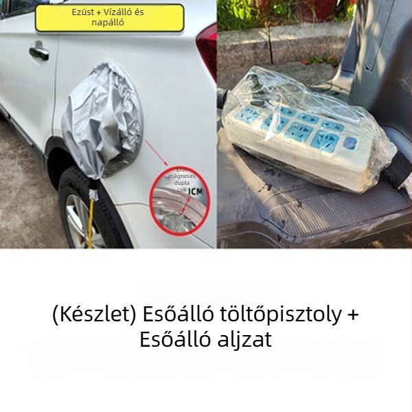 Esővédő burkolat EV töltőcsatlakozóhoz