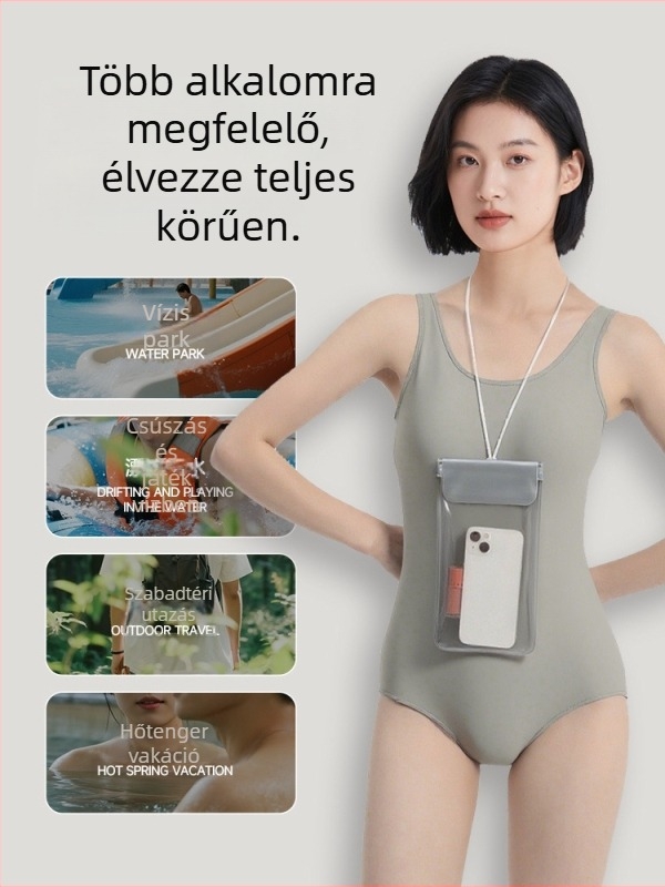 Telefonos vízálló táska érintőképernyőhöz, PVC-építés, vízálló anyag; logóval testreszabható; termékkód Td–m001–9