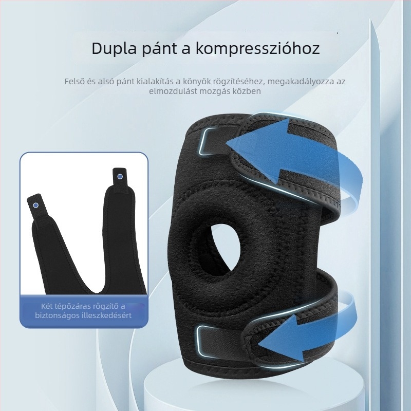 Állítható kompressziós könyökvédő sportokra, uniszex, alkalmas kosárlabdára, tollaslabdára, tenisre és hegymászatra