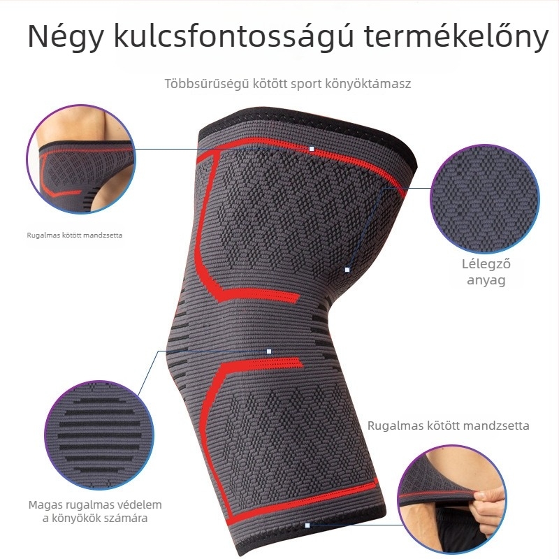 Nylon sport könyökvédő hosszú ujjú karvédő kültéri kerékpározáshoz és kosárlabdához