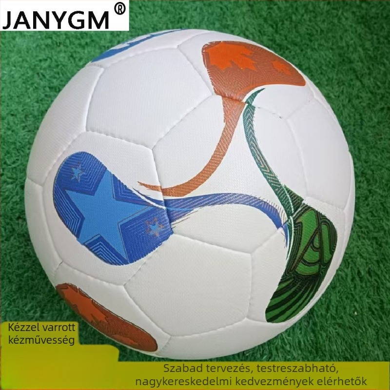 Kézzel varrt PU futball-labda, 410–440 g, belső gumírozott tömlő, logó testreszabható