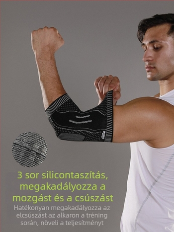 Kötött csúszásmentes könyökvédő, lélegző sportos karvédő