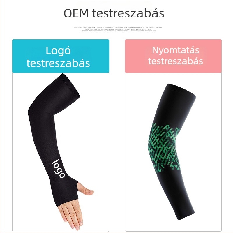Kültéri sport karvédő logónyomással, poliészter anyag, testreszabható, UV védelem, felnőtt férfiak