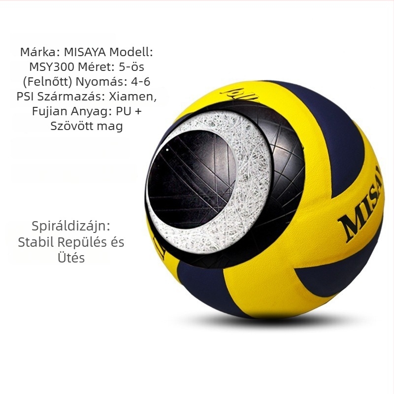 MISAYA PU beltéri röplabda – ragasztott varrású, testreszabható edzésre és versenyre