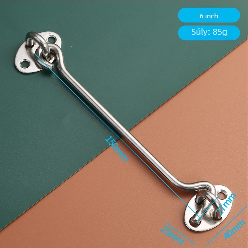 Rozsdamentes acél ablakkampó – fa ablakokhoz és ajtókhoz, korlátozó és zár, polírozott felület, új kínai stílus